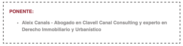 Ponente Aleix Canals - ClavellCanals Consulting